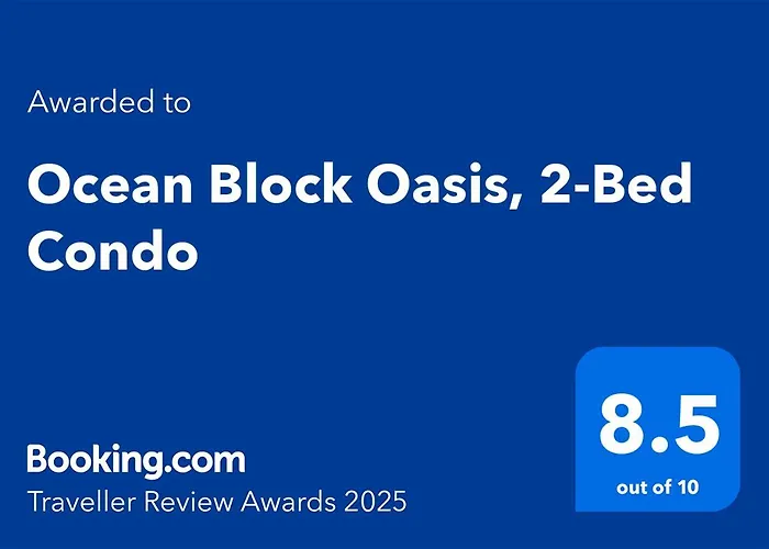 Ocean Block Oasis, 2-Bed Condo